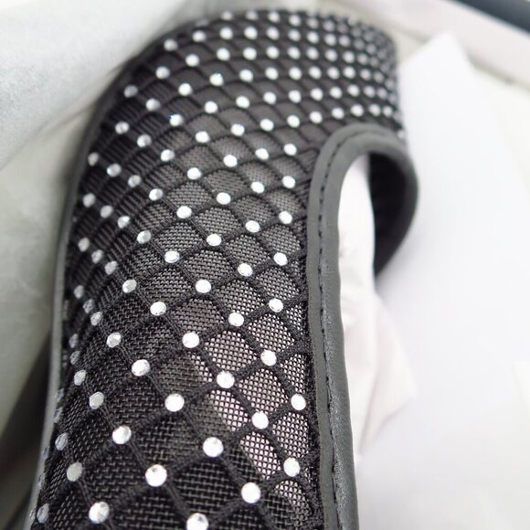 French Connection Women's Elise Mesh and Stone Jewel Embellished Heel in size 9 - Picture 5 of 10